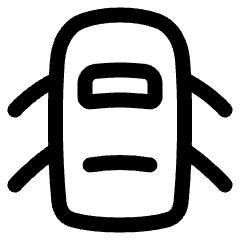 Car Top All Door Open Icon from Plump Line Set