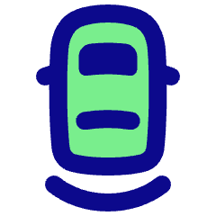 Car Top Back Sensor Icon from Plump Pop Set