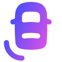 Car Top Bottom Left Sensor Icon from Plump Gradient Set