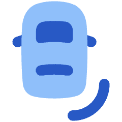 Car Top Bottom Right Sensor Icon from Plump Flat Set