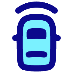 Car Top Front Sensor Icon from Plump Pop Set