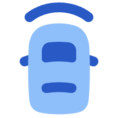 Car Top Front Sensor Icon from Plump Flat Set