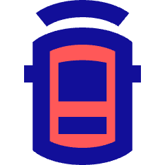 Car Top Front Sensor Icon from Sharp Pop Set