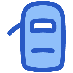 Car Top One Door Open 1 Icon from Plump Duo Set