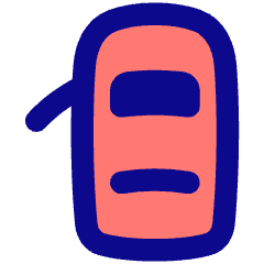 Car Top One Door Open 1 Icon from Plump Pop Set