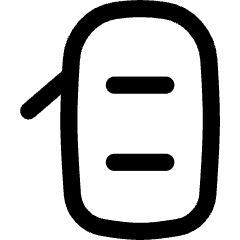 Car Top One Door Open 1 Icon from Flex Line Set