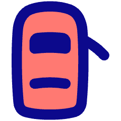 Car Top One Door Open 2 Icon from Plump Pop Set