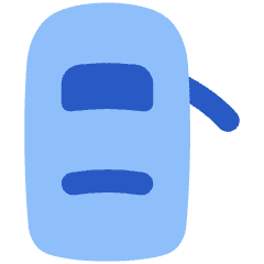 Car Top One Door Open 2 Icon from Plump Flat Set