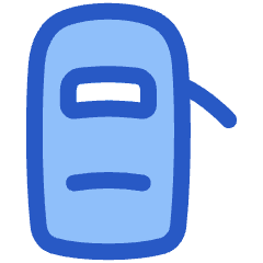 Car Top One Door Open 2 Icon from Plump Duo Set