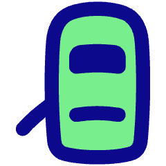 Car Top One Door Open 3 Icon from Plump Pop Set
