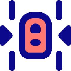 Car Top Side Arrow Icon from Core Pop Set