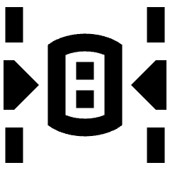 Car Top Side Arrow Icon from Sharp Remix Set