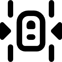 Car Top Side Arrow Icon from Core Remix Set