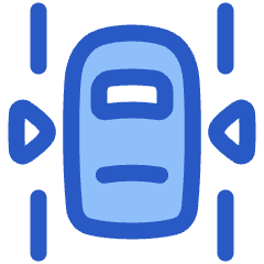 Car Top Side Arrow Icon from Plump Duo Set