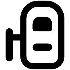 Car Top Sliding Door Left Icon from Core Remix Set