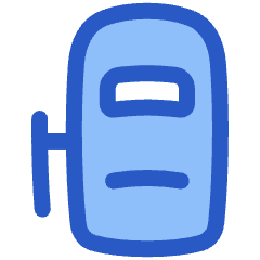 Car Top Sliding Door Left Icon from Plump Duo Set