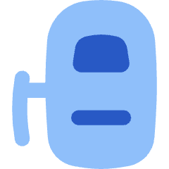 Car Top Sliding Door Left Icon from Flex Flat Set