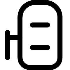 Car Top Sliding Door Left Icon from Core Line Set