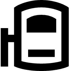 Car Top Sliding Door Left Icon from Sharp Remix Set