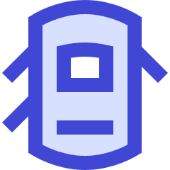 Car Top Three Door Open 1 Icon from Sharp Duo Set