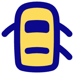 Car Top Three Door Open 2 Icon from Plump Pop Set