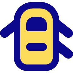 Car Top Three Door Open 2 Icon from Core Pop Set