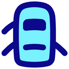 Car Top Three Door Open 3 Icon from Plump Pop Set