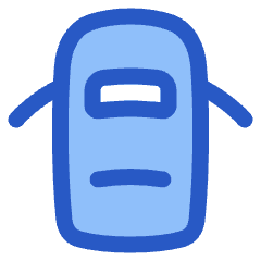 Car Top Two Door Open 1 Icon from Plump Duo Set