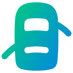 Car Top Two Door Open 4 Icon from Plump Gradient Set