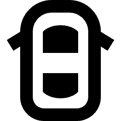 Car Top View Icon from Sharp Remix Set