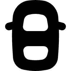 Car Top View Icon from Flex Solid Set