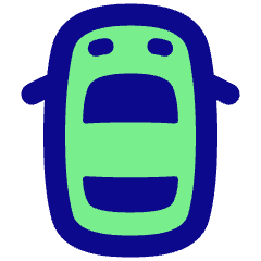 Car Top View Icon from Plump Pop Set