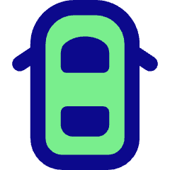 Car Top View Icon from Core Pop Set