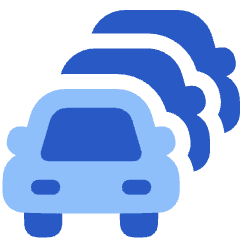 Cars Traffic Jam Icon from Plump Flat Set