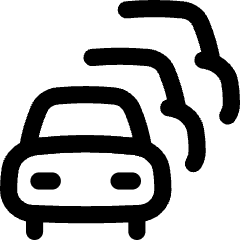 Cars Traffic Jam Icon from Flex Line Set