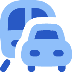 Commute Car Bus Icon from Flex Flat Set