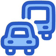 Commute Car Bus Icon from Plump Duo Set