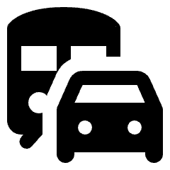 Commute Fill Icon from Rounded Fill - Material Pro Set