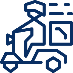 Delivery Motorcycle Icon from Cyber Line Set