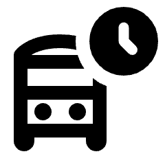 Departure Board Icon from Rounded Line - Streamline Material Set