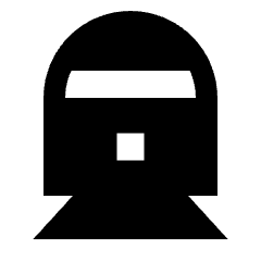 Directions Railway 2 Fill Icon from Sharp Fill - Streamline Material Set