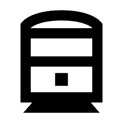 Directions Railway Icon from Sharp Line - Streamline Material Set