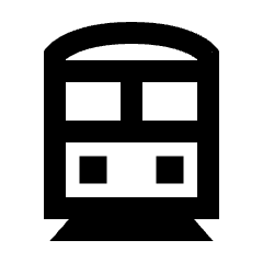 Directions Subway Icon from Sharp Line - Streamline Material Set