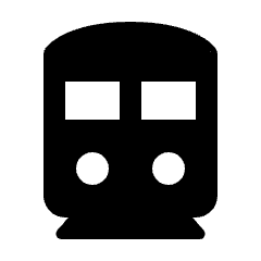 Directions Subway Fill Icon from Rounded Fill - Material Pro Set