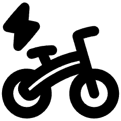 Electric Bicycle Icon from Plump Remix Set