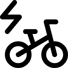 Electric Bicycle Icon from Core Line Set