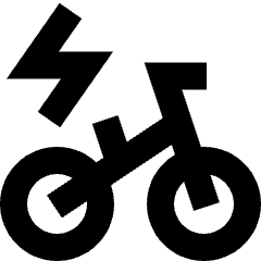 Electric Bicycle Icon from Sharp Remix Set