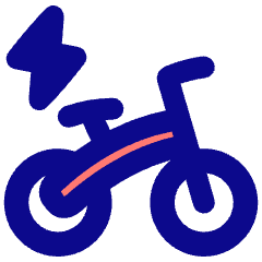 Electric Bicycle Icon from Plump Pop Set
