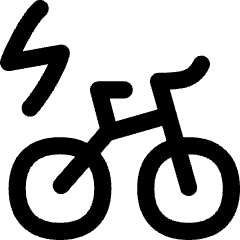 Electric Bicycle Icon from Flex Line Set