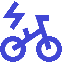 Electric Bicycle Icon from Sharp Duo Set